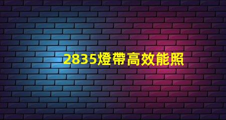 2835燈帶高效能照明的最佳選擇