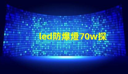 led防爆燈70w探索高效能與安全性的完美結(jié)合