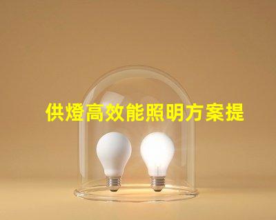 供燈高效能照明方案提升商業價值
