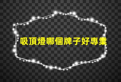 吸頂燈哪個牌子好專業評測的品牌推薦,助您挑選最佳選項