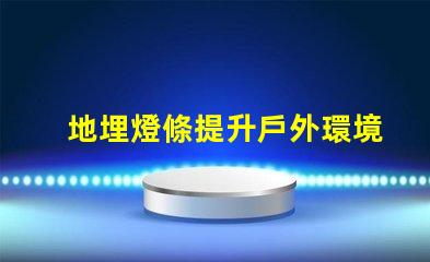 地埋燈條提升戶外環境品質的照明方案