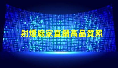 射燈廠家直銷高品質照明解決方案的最佳選擇嗎