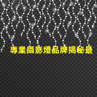 專業攝影燈品牌揭秘最受歡迎的品牌選擇