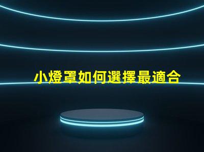 小燈罩如何選擇最適合您空間的小燈罩