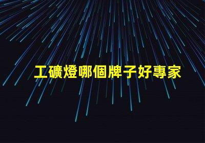 工礦燈哪個牌子好專家評測推薦最佳工礦燈
