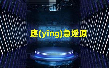 應(yīng)急燈原理探秘應(yīng)急燈如何在危機(jī)中照亮