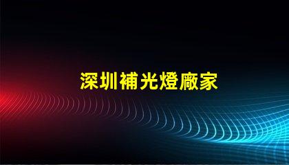 深圳補光燈廠家