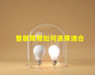 雙眼筒燈如何選擇適合您空間的雙眼筒燈