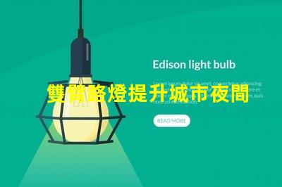 雙臂路燈提升城市夜間安全性的創新照明方案