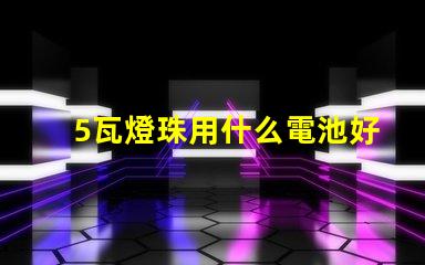 5瓦燈珠用什么電池好