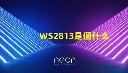 WS2813是個什么玩意？