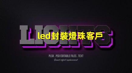 led封裝燈珠客戶