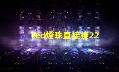 led燈珠直接接220伏