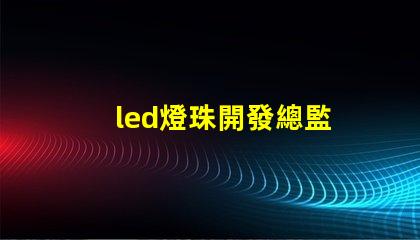led燈珠開發總監