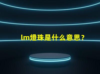 lm燈珠是什么意思？