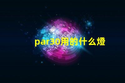 par30用的什么燈珠