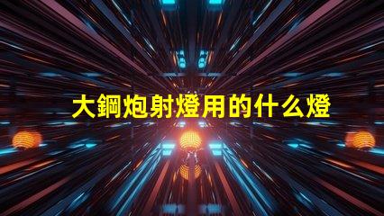 大鋼炮射燈用的什么燈珠