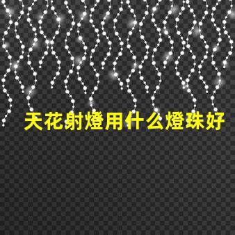 天花射燈用什么燈珠好