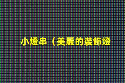 小燈串（美麗的裝飾燈串）