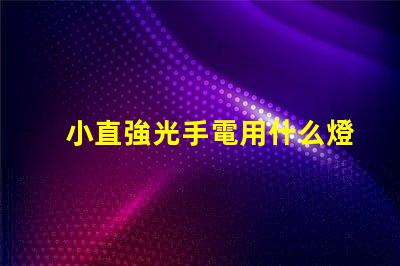 小直強光手電用什么燈珠