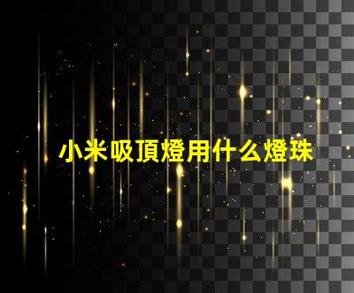 小米吸頂燈用什么燈珠