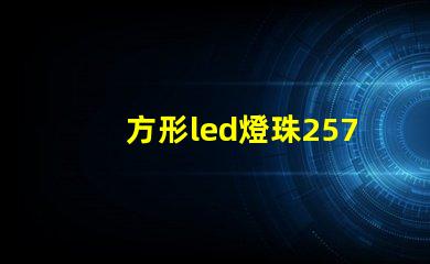 方形led燈珠257LED發光二極管做得好的有那些廠家