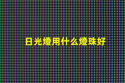 日光燈用什么燈珠好