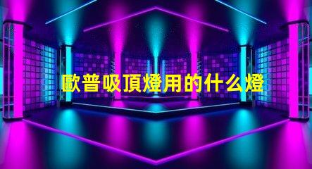 歐普吸頂燈用的什么燈珠