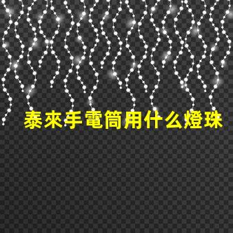 泰來手電筒用什么燈珠