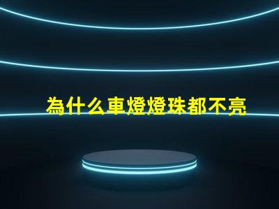 為什么車燈燈珠都不亮了