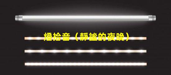 燈拾音（靜謐的夜晚）