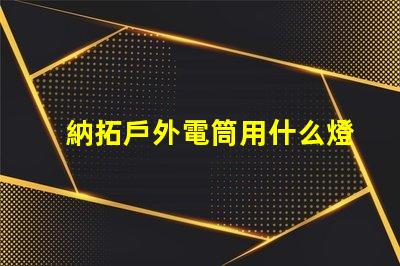 納拓戶外電筒用什么燈珠
