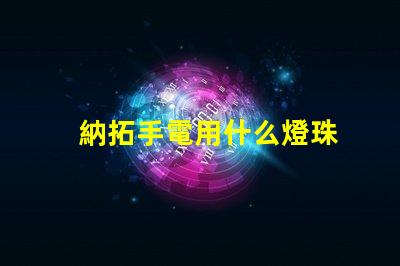 納拓手電用什么燈珠