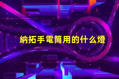 納拓手電筒用的什么燈珠