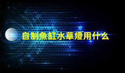 自制魚缸水草燈用什么燈珠