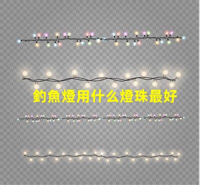 釣魚燈用什么燈珠最好