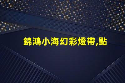 錦鴻小海幻彩燈帶,點亮你的生活