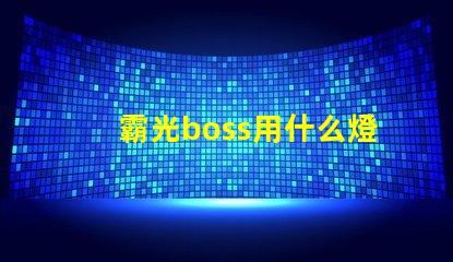 霸光boss用什么燈珠