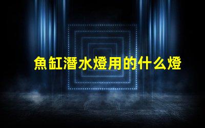 魚缸潛水燈用的什么燈珠