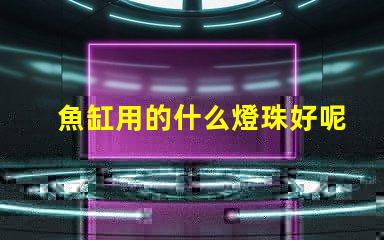 魚缸用的什么燈珠好呢